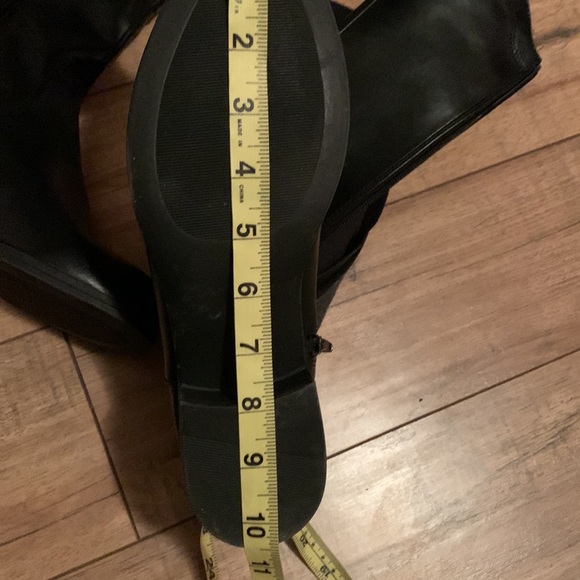 Black and grey tall vegan boots - Picture 13 of 14